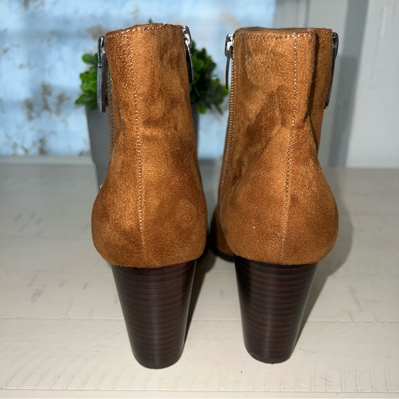 Nine West Neva Brown Fabric Boots 9.5 - Picture 6 of 13